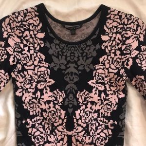 Long sleeve body con dress